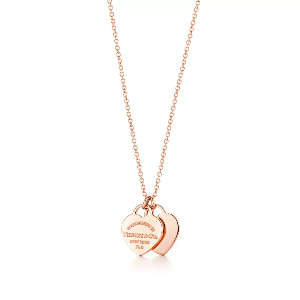 Dây chuyền Mini Double Heart Tag Pendant